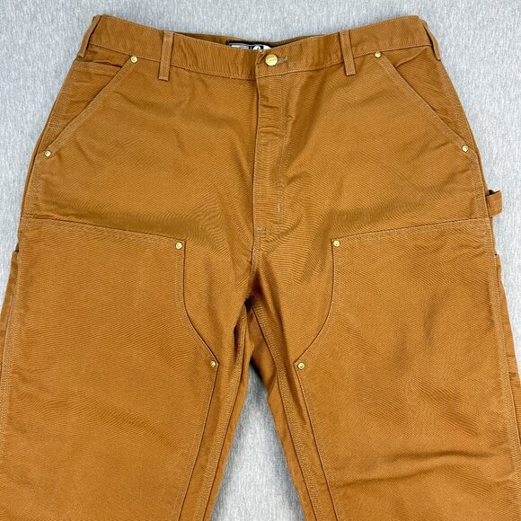 Carhartt Double-Front Utility Work Pant Mens 40x32 Loose Fit Duck Canvas B01 NEW - Picture 2 of 15